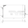 TYC 737-0051-R - Radiateur, refroidissement du moteur