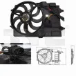 TYC 803-0002 - Ventilateur, refroidissement du moteur