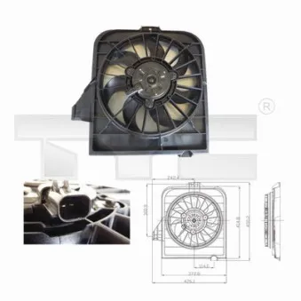 TYC 804-0003 - Ventilateur, refroidissement du moteur