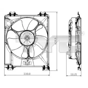 TYC 809-0016 - Ventilateur, refroidissement du moteur