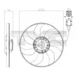 Ventilateur, refroidissement du moteur TYC [825-0020]