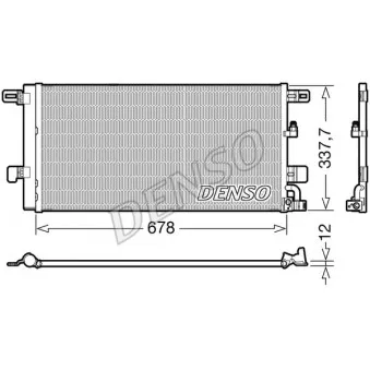 Condenseur, climatisation DENSO DCN02001 pour AUDI A5 2.0 TFSI - 190cv