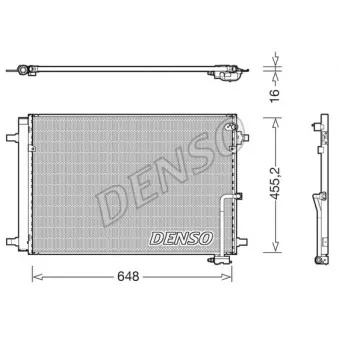 DENSO DCN02042 - Condenseur, climatisation