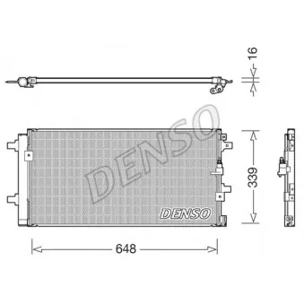 Condenseur, climatisation DENSO DCN02043 pour AUDI A5 RS5 quattro - 450cv