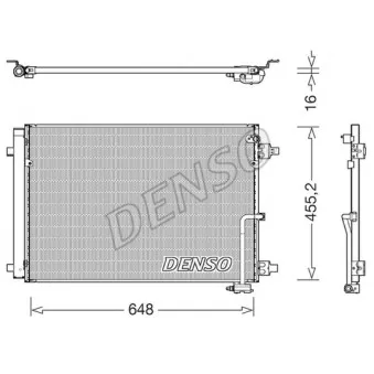 DENSO DCN02045 - Condenseur, climatisation