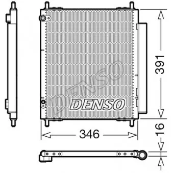 DENSO DCN07003 - Condenseur, climatisation