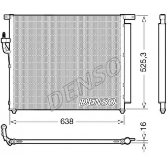 DENSO DCN10049 - Condenseur, climatisation