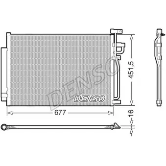 Condenseur, climatisation DELPHI CF20260