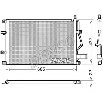 Condenseur, climatisation DELPHI CF20316
