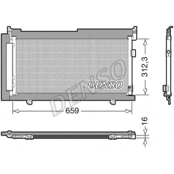 Condenseur, climatisation DENSO DCN36006