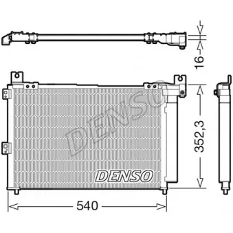 Condenseur, climatisation DENSO DCN44014