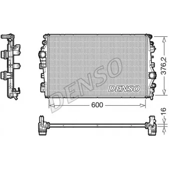 Radiateur, refroidissement du moteur DENSO OEM 55-0228