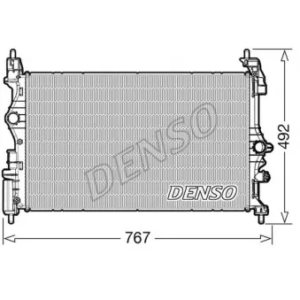 Radiateur, refroidissement du moteur DENSO DRM20051 pour OPEL CORSA 1.0 - 115cv