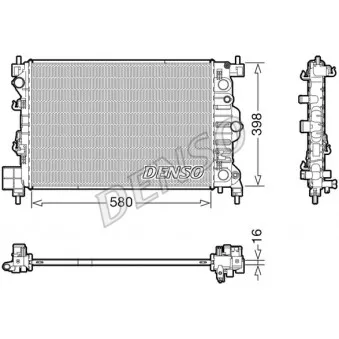 DENSO DRM20117 - Radiateur, refroidissement du moteur