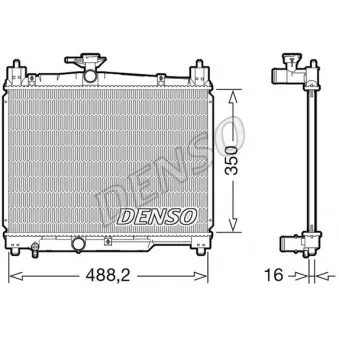 Radiateur, refroidissement du moteur DENSO OEM 1640023080