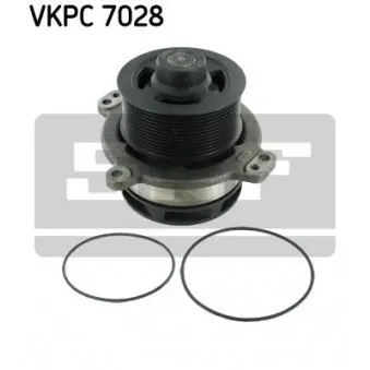 Pompe à eau SKF VKPC 7028 pour IVECO TRAKKER AD 410T44 B, AT 410T44 B - 440cv