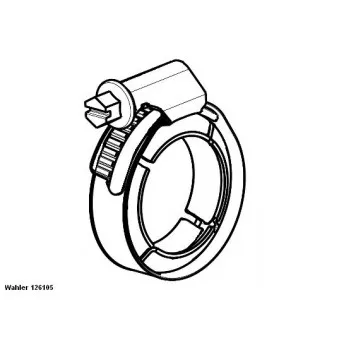 Collier de serrage WAHLER OEM 11717786146