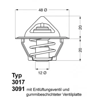 WAHLER 3017.80 - Thermostat d'eau