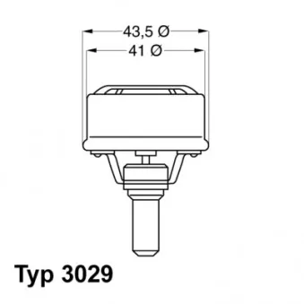 Thermostat d'eau WAHLER OEM BSG 75-126-001