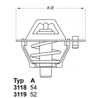 Thermostat d'eau WAHLER OEM 9091603078