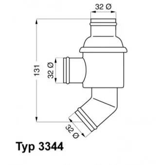 Thermostat d'eau WAHLER 3344.85