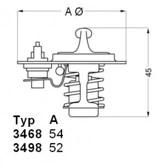 Thermostat d'eau WAHLER OEM 8AG315171