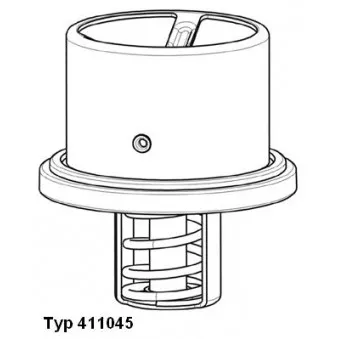 Thermostat d'eau WAHLER 411045.82D pour RENAULT TRUCKS MAGNUM AE 470,18T - 471cv