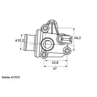 Thermostat d'eau WAHLER OEM 1662030275