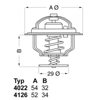 Thermostat d'eau WAHLER OEM 9091603062