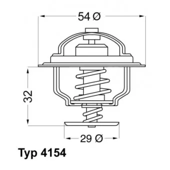 Thermostat d'eau WAHLER OEM 8817538