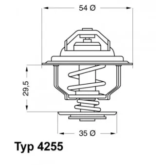 Thermostat d'eau WAHLER OEM 90067918