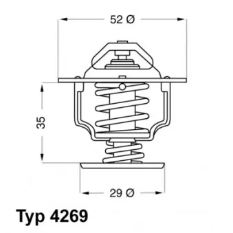 Thermostat d'eau WAHLER OEM 19300PLZ004