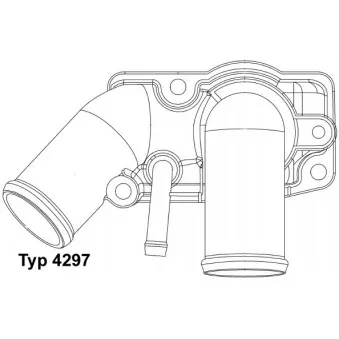 Thermostat d'eau WAHLER 4297.92D pour OPEL VECTRA 2.2 DTI 16V - 125cv