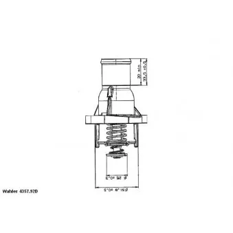 WAHLER 4357.92D - Thermostat d'eau