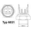 WAHLER 6031.105D - Interrupteur de température, ventilateur de radiateur