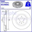 DELPHI BG4968C - Jeu de 2 disques de frein arrière