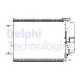 DELPHI CF20245 - Condenseur, climatisation