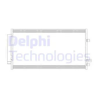 DELPHI CF20382 - Condenseur, climatisation
