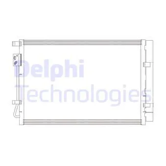 Condenseur, climatisation DELPHI CF20414