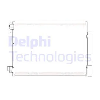 Condenseur, climatisation DELPHI CF20415