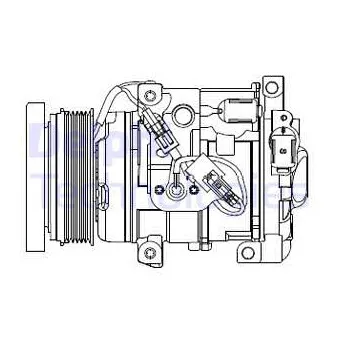 Compresseur, climatisation DELPHI CS20508