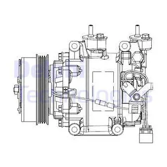 DELPHI CS20515 - Compresseur, climatisation