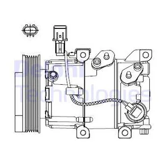 DELPHI CS20518 - Compresseur, climatisation