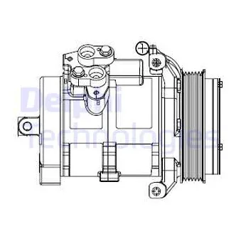 Compresseur, climatisation DELPHI CS20528 pour MERCEDES-BENZ SPRINTER 319 CDI Traction intégrale - 190cv