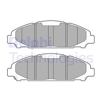 Jeu de 4 plaquettes de frein avant DELPHI OEM 2043806