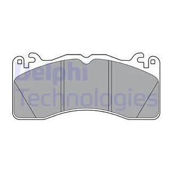 Jeu de 4 plaquettes de frein avant DELPHI OEM 2044148