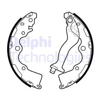Jeu de mâchoires de frein DELPHI OEM 58350G6A00