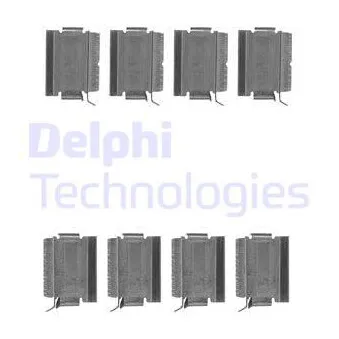 Kit d'accessoires, plaquette de frein à disque DELPHI LX0649