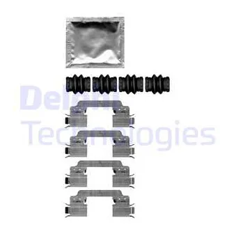 Kit d'accessoires, plaquette de frein à disque DELPHI LX0651