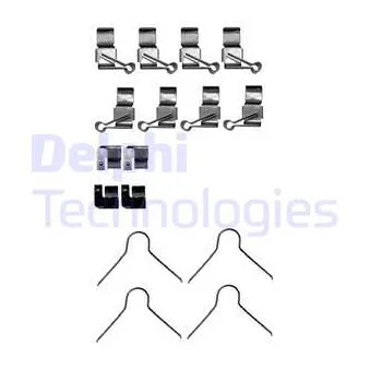 DELPHI LX0656 - Kit d'accessoires, plaquette de frein à disque